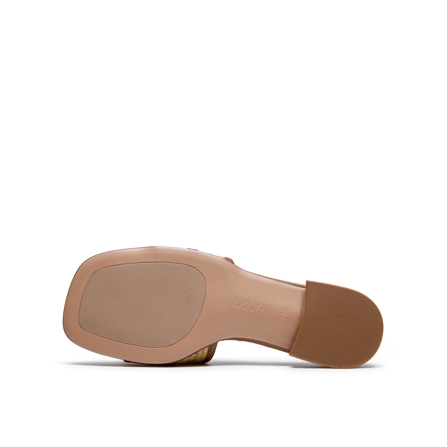 Knotted Leather Raffia Slippers