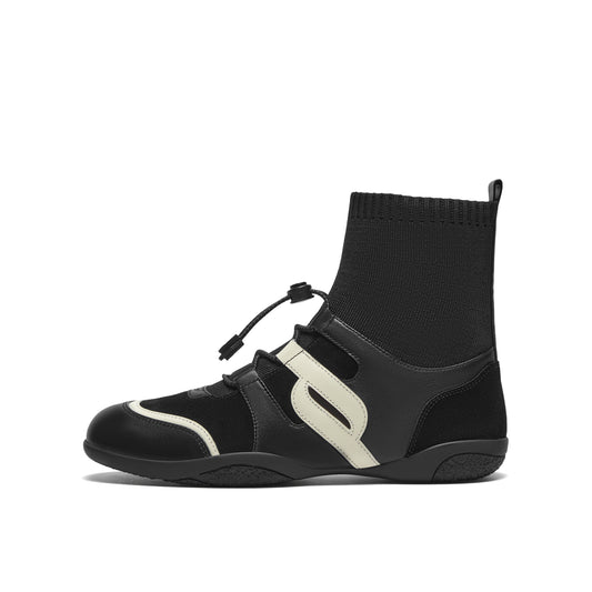 Elastic Knit Fabric Boxing Boots