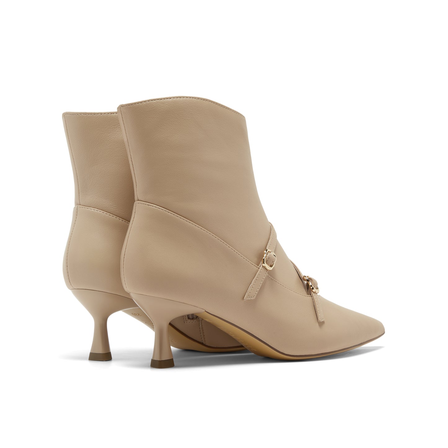 Multi-Straps Pointed Toe Ankle Boots