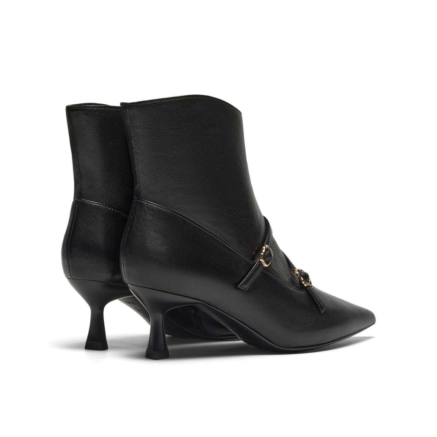 Multi-Straps Pointed Toe Ankle Boots