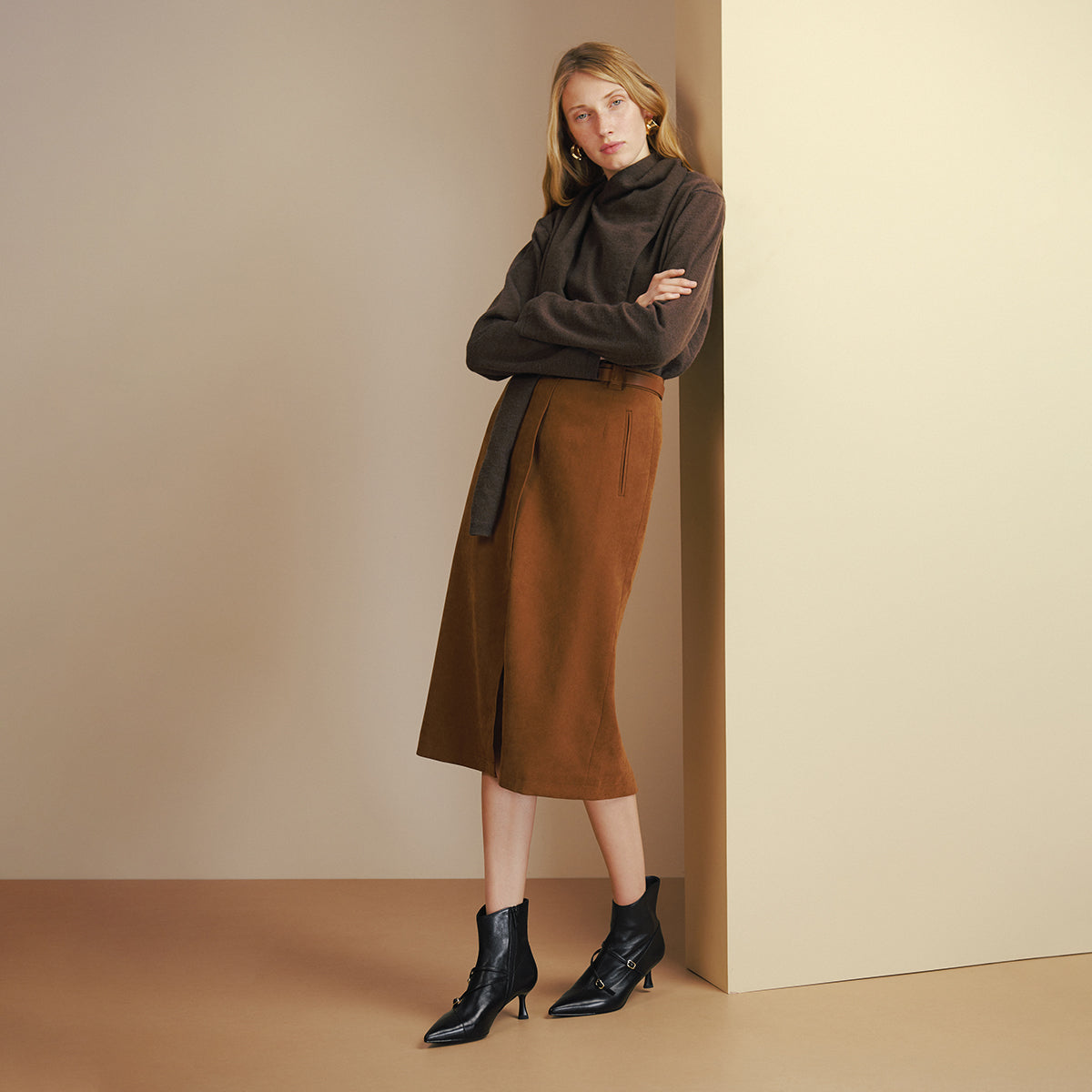 Multi-Straps Pointed Toe Ankle Boots