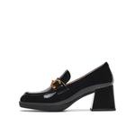 Patent Leather Platform Loafers