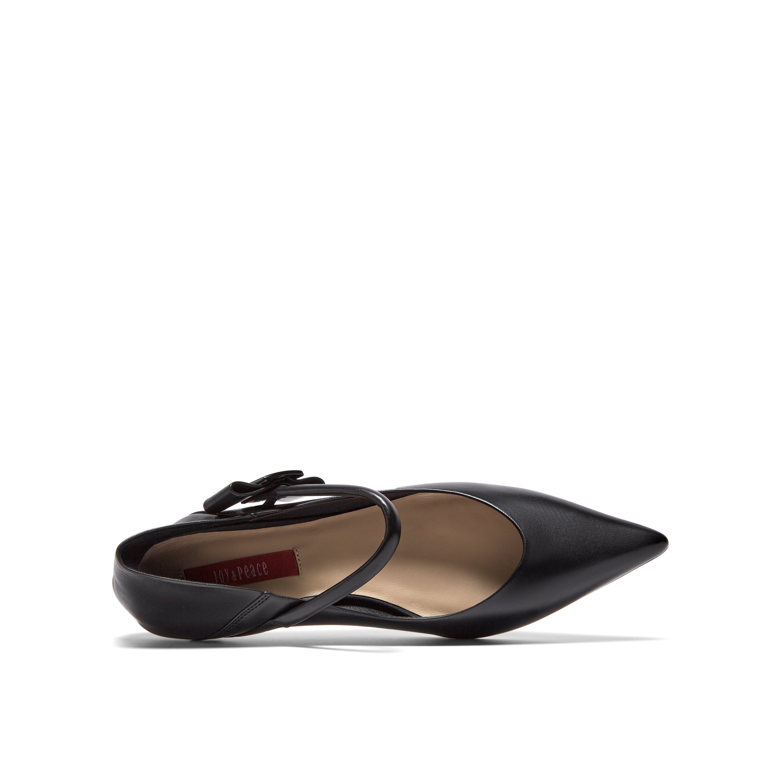 Pointed Toe Mary Jane with Leather Ribbon