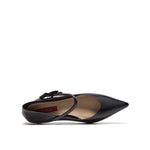 Pointed Toe Mary Jane with Leather Ribbon