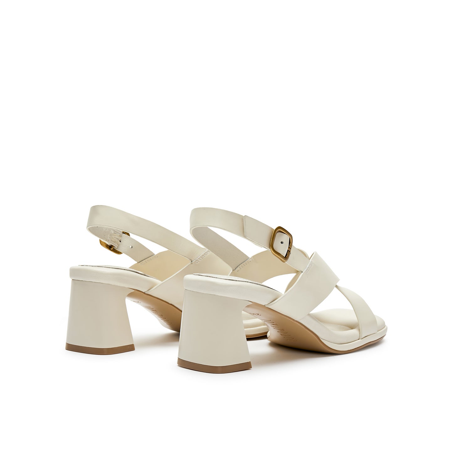 Cross Strap Block Heel Sandals