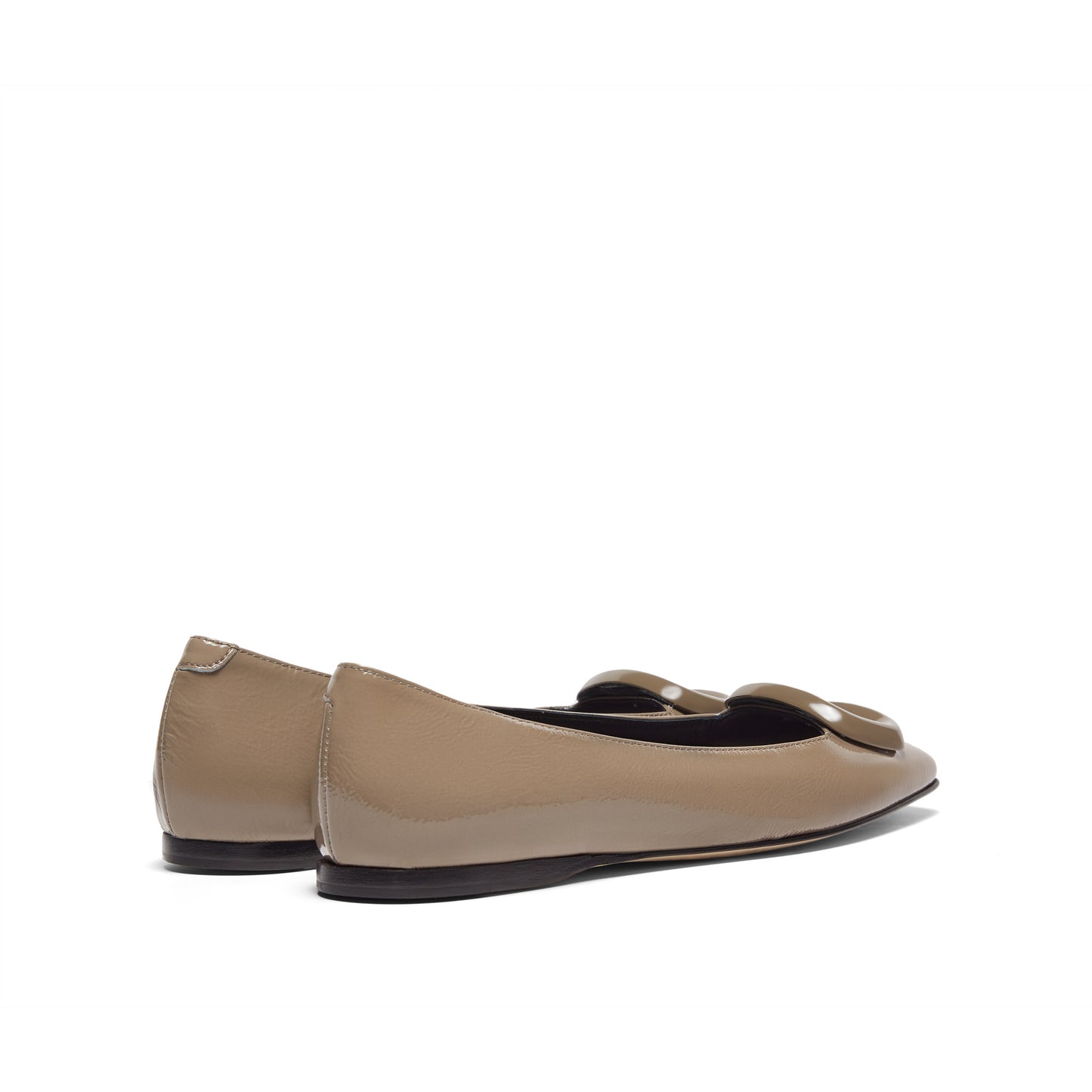 Square Buckle Flats