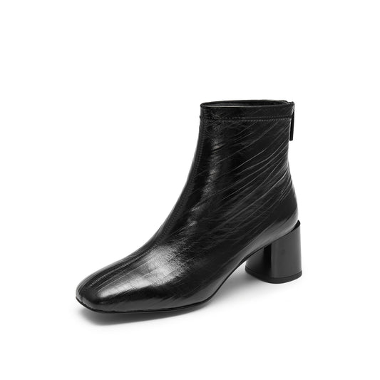 Zip-back Kid suede Short Boots