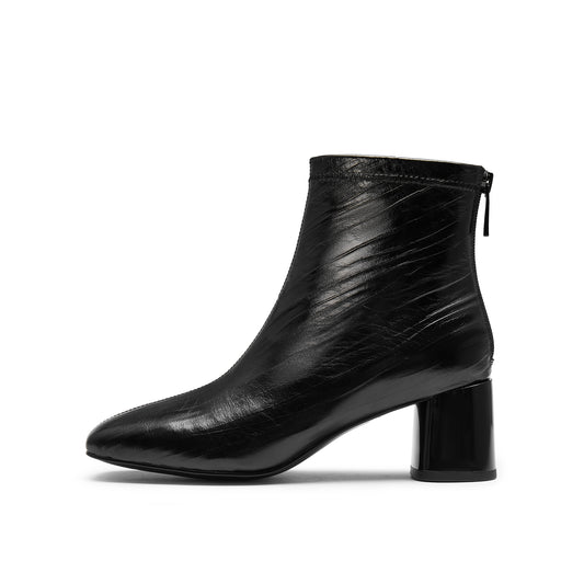 Zip-back Kid suede Short Boots