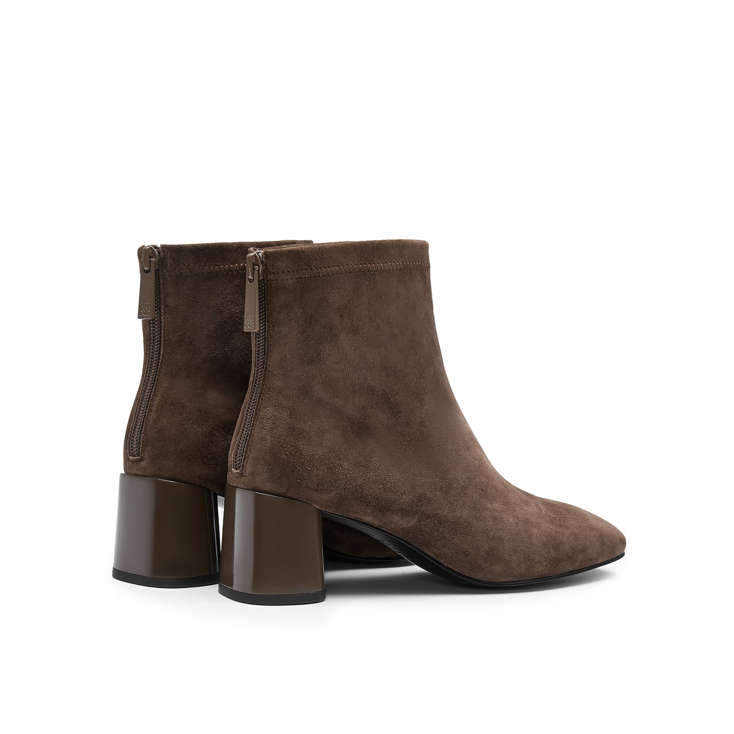 Zip-back Kid suede Short Boots