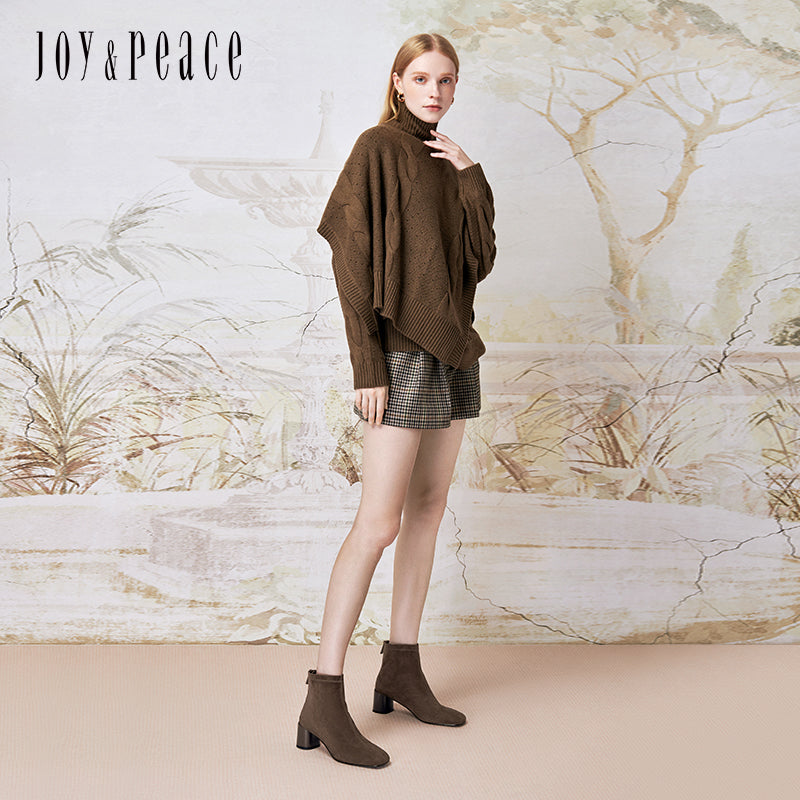 Zip-back Kid suede Short Boots