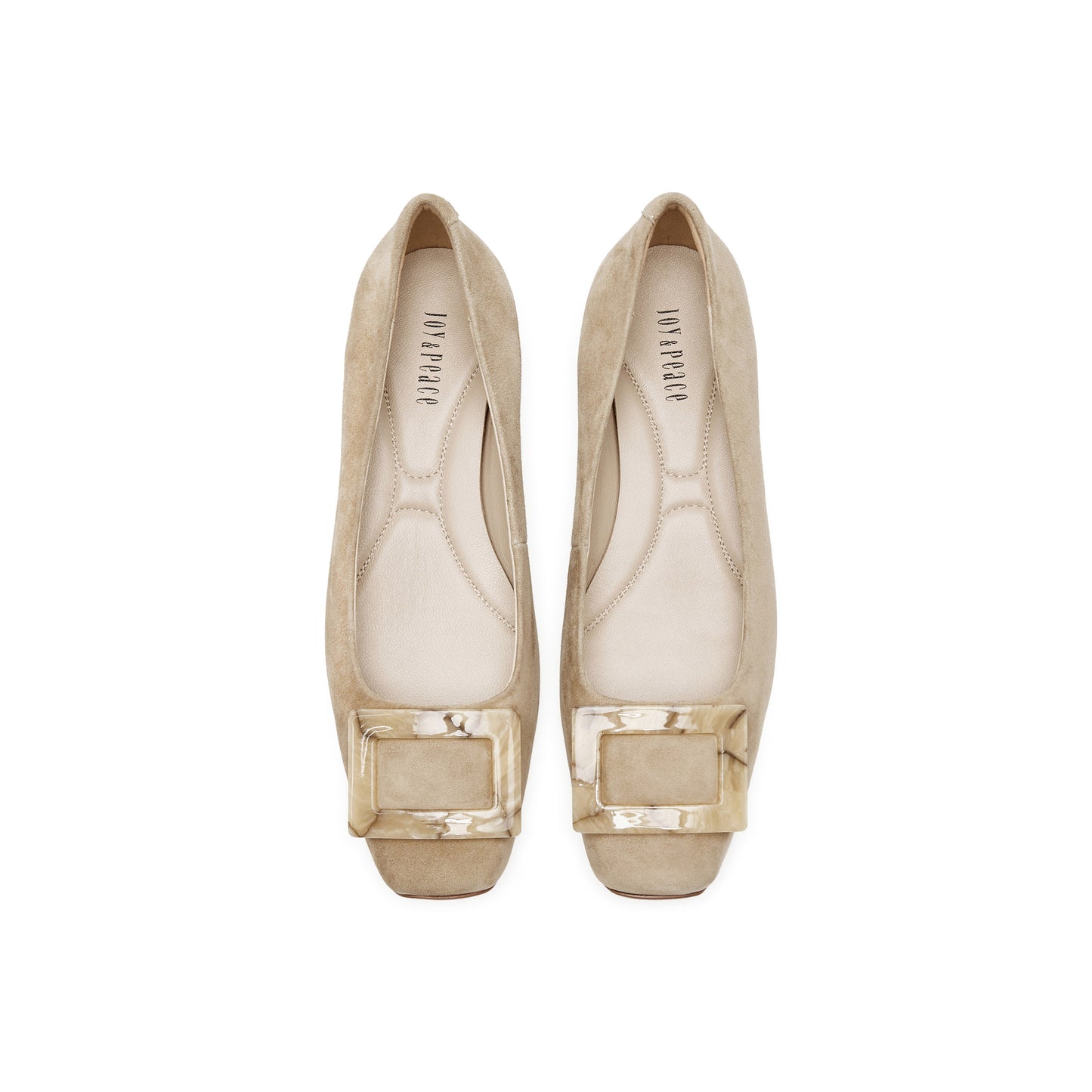 Square Buckle Kitten Heels