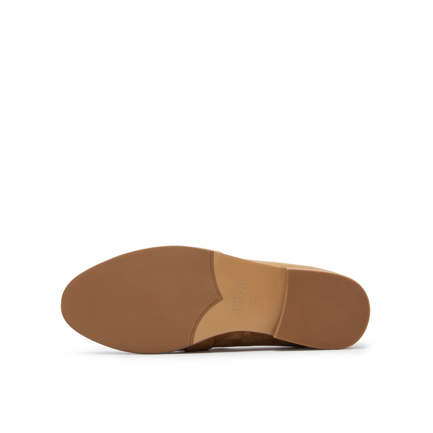 Suede Loafers with Bamboo Detail