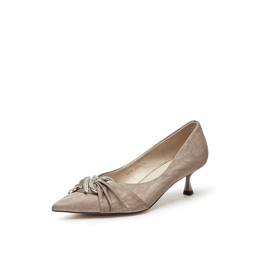 Crystal-embellished Pump