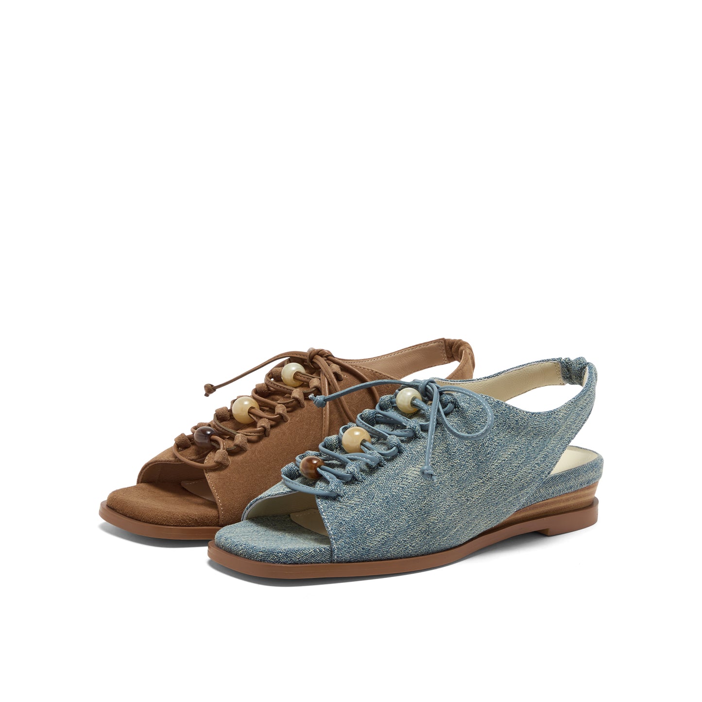 Beading Lace Sandals