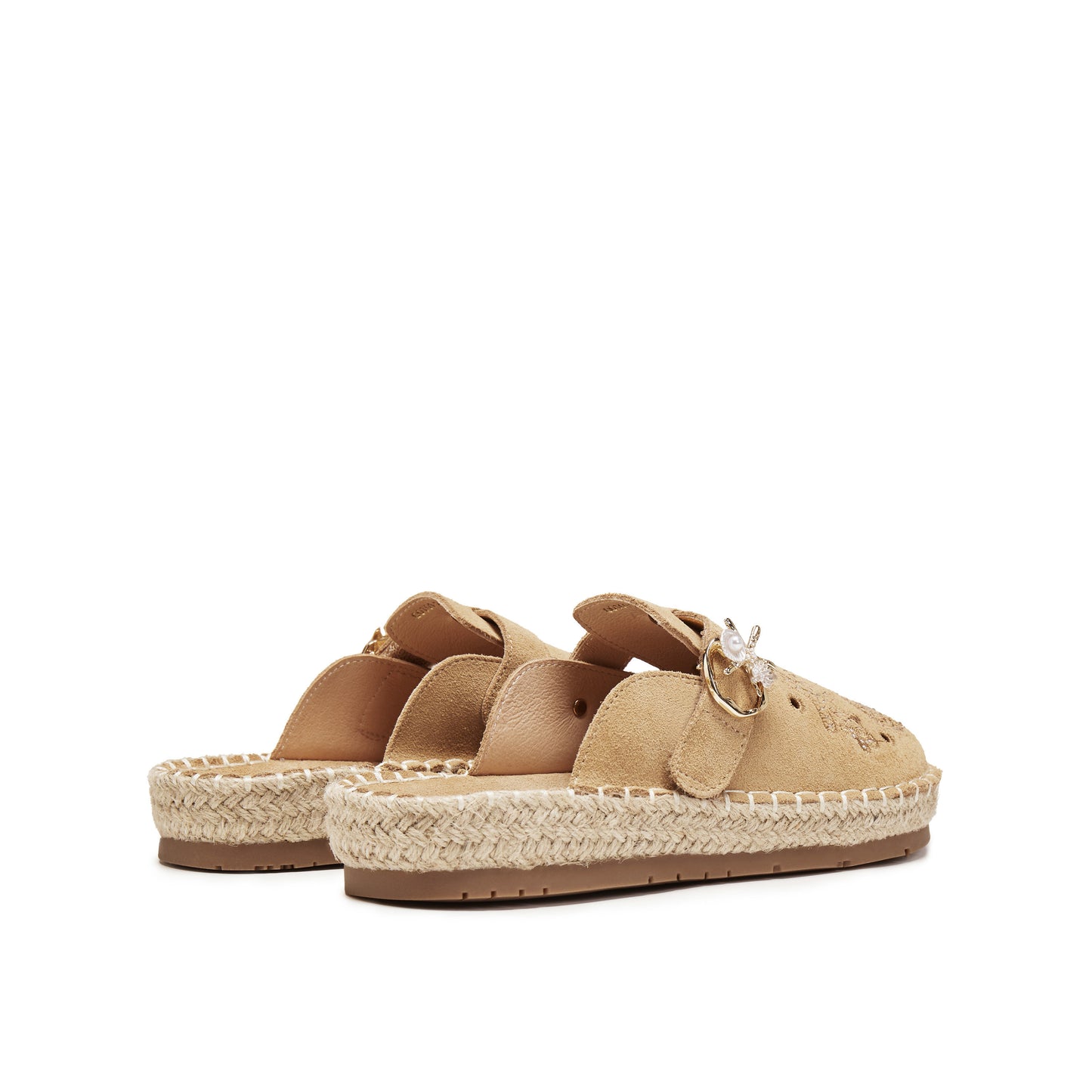 Marine-inspired Embroidered Mules