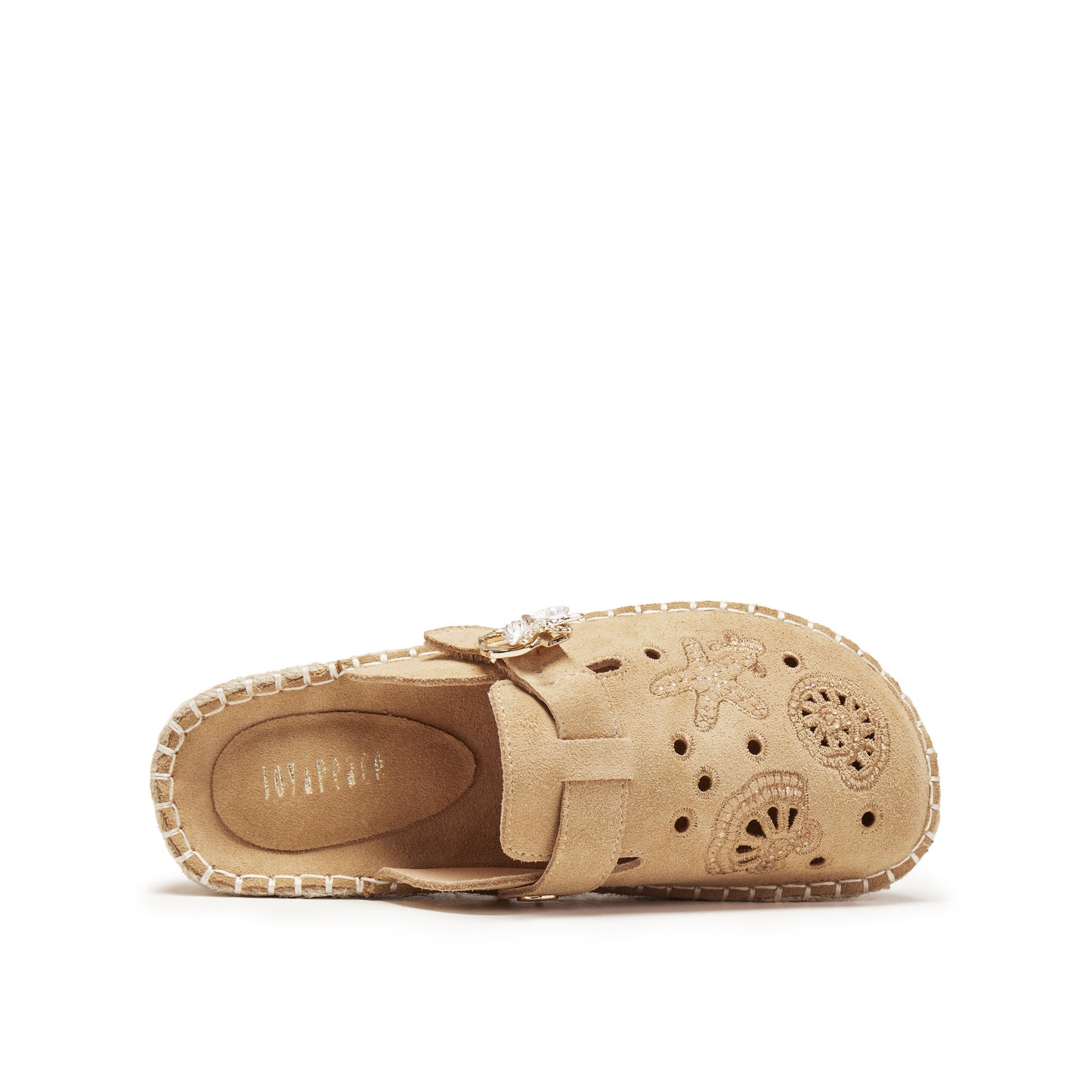 Marine-inspired Embroidered Mules