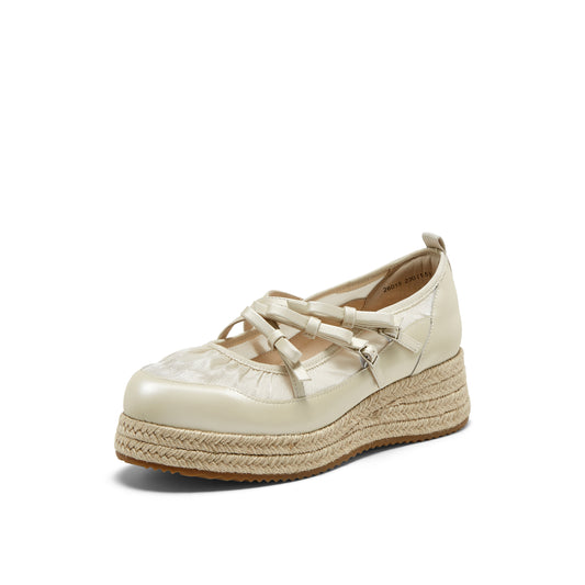 Wedged Espadrille Ballet Shoes