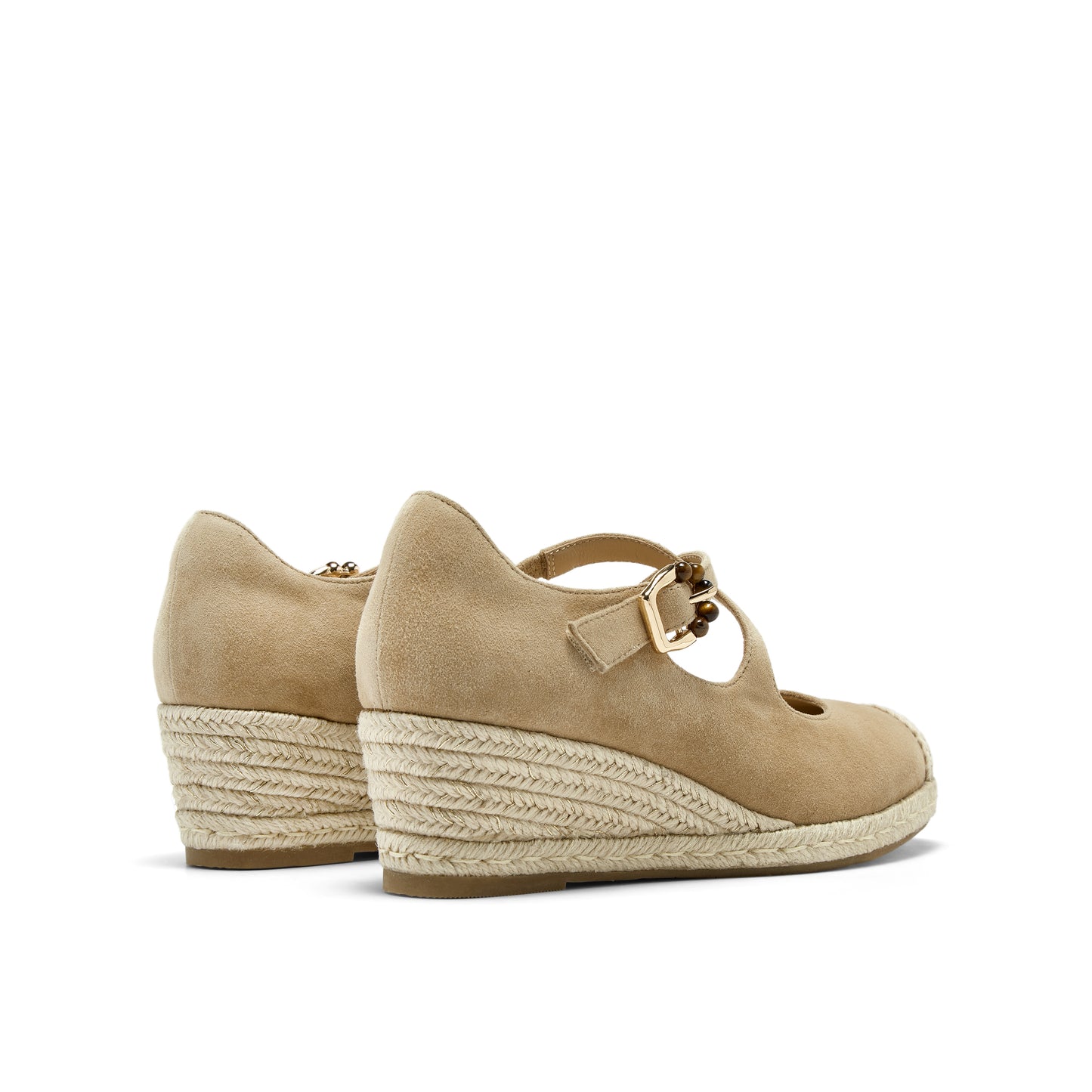 Wedged Espadrille Mary Jane Shoes