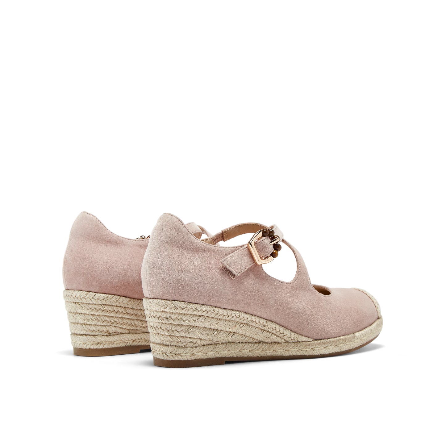Wedged Espadrille Mary Jane Shoes