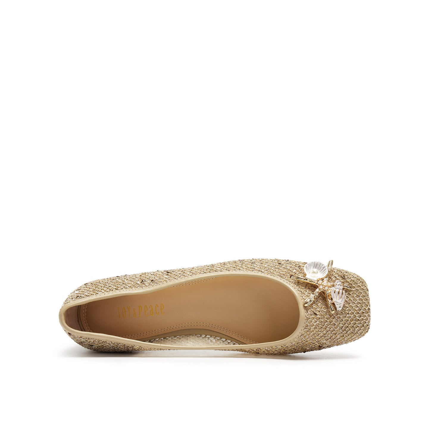 Square-Toe Mesh Flats