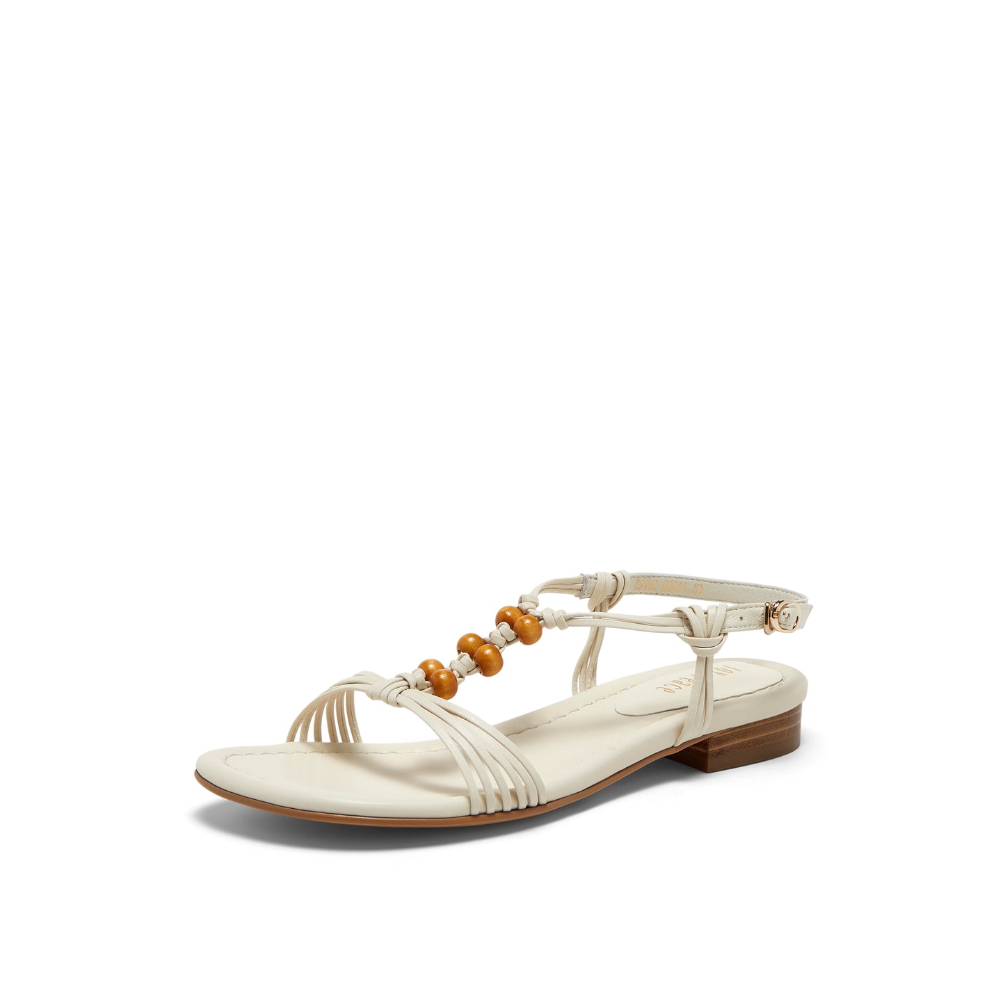 Beaded Woven Strap Sandals