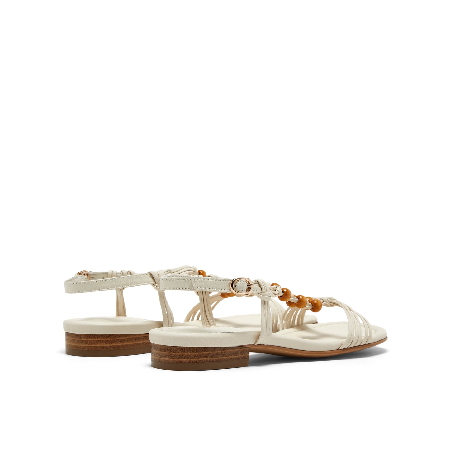 Beaded Woven Strap Sandals