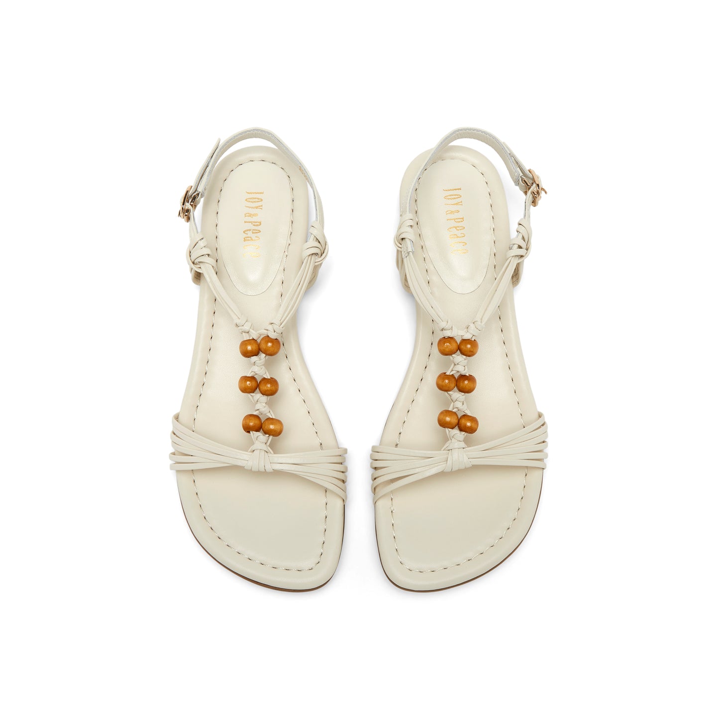 Beaded Woven Strap Sandals