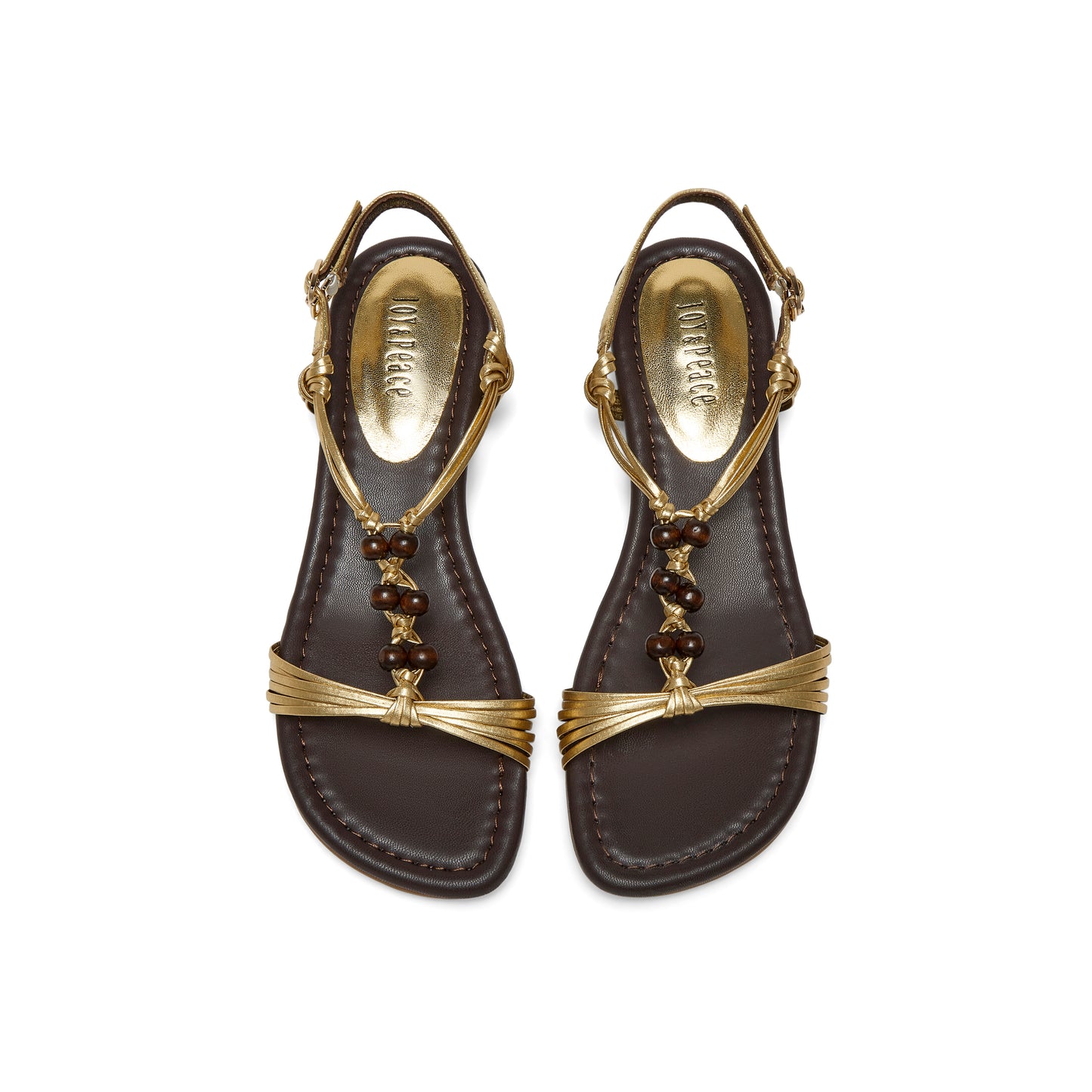 Beaded Woven Strap Sandals