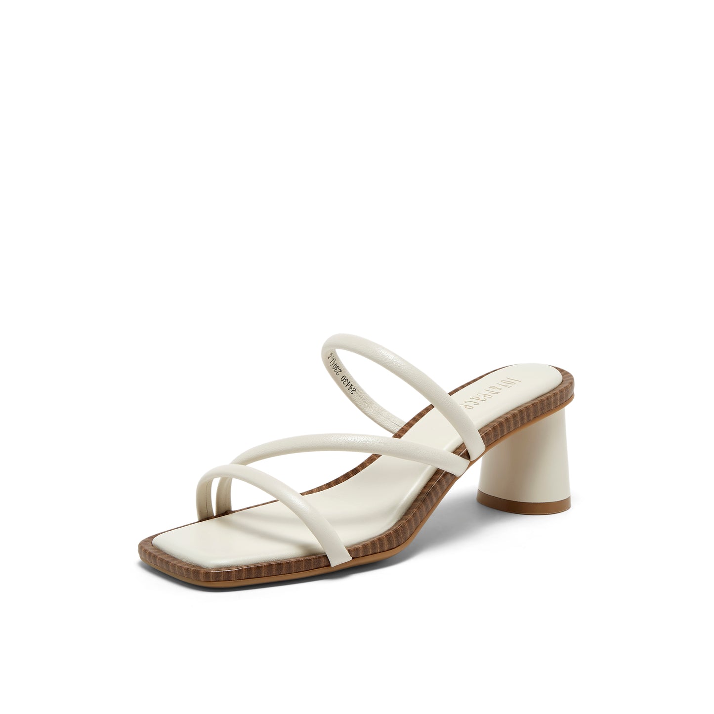 Strappy Blocked-heel Slippers