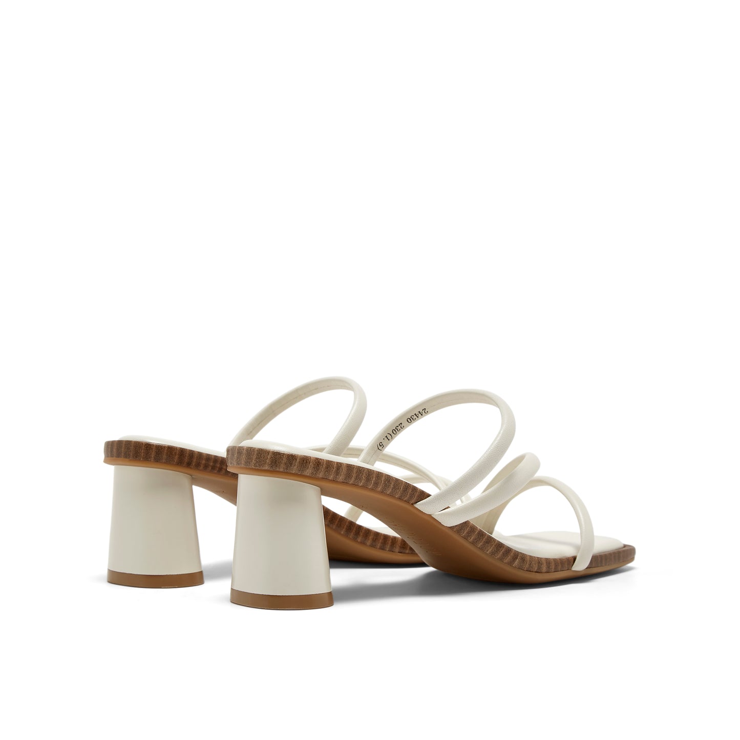 Strappy Blocked-heel Slippers