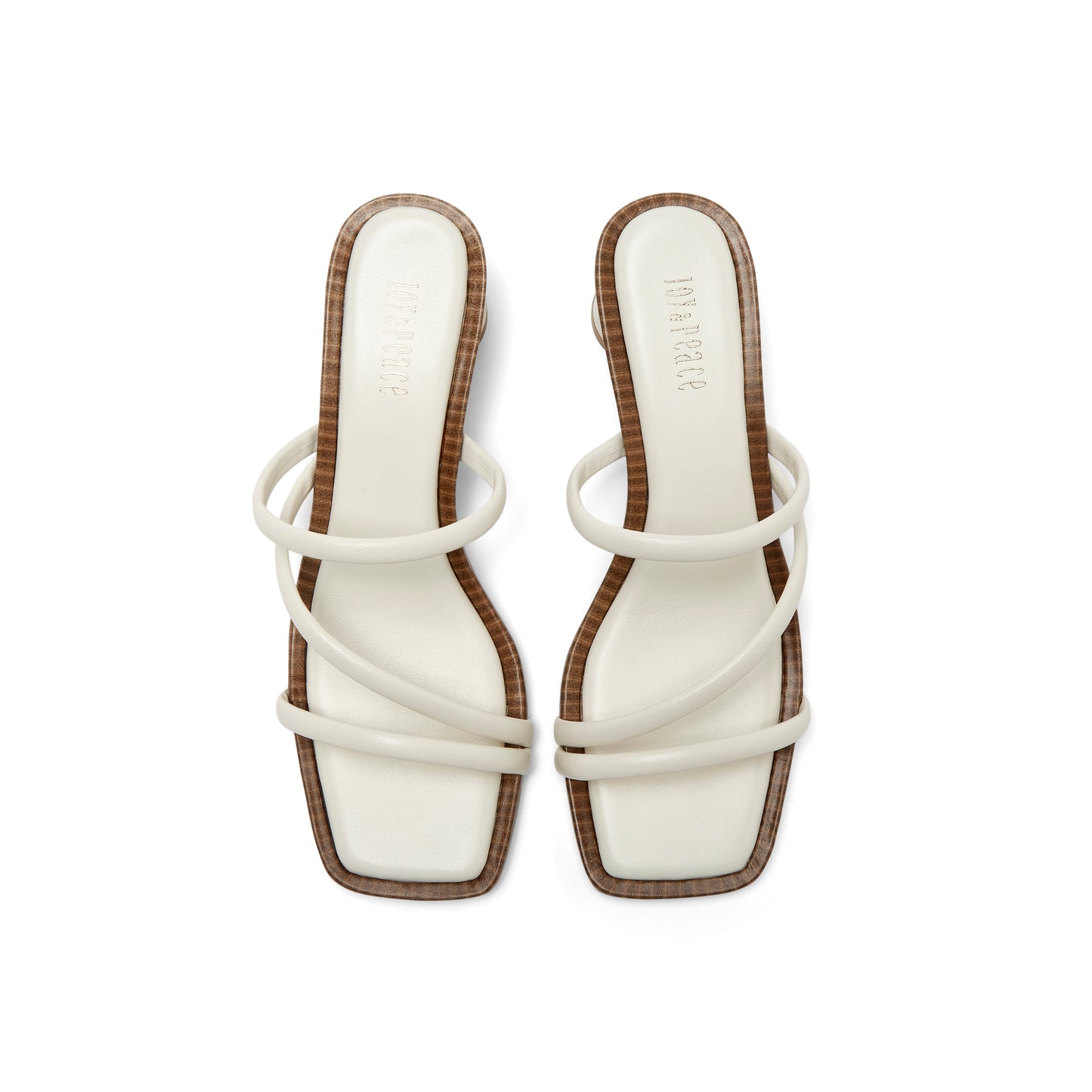 Strappy Blocked-heel Slippers