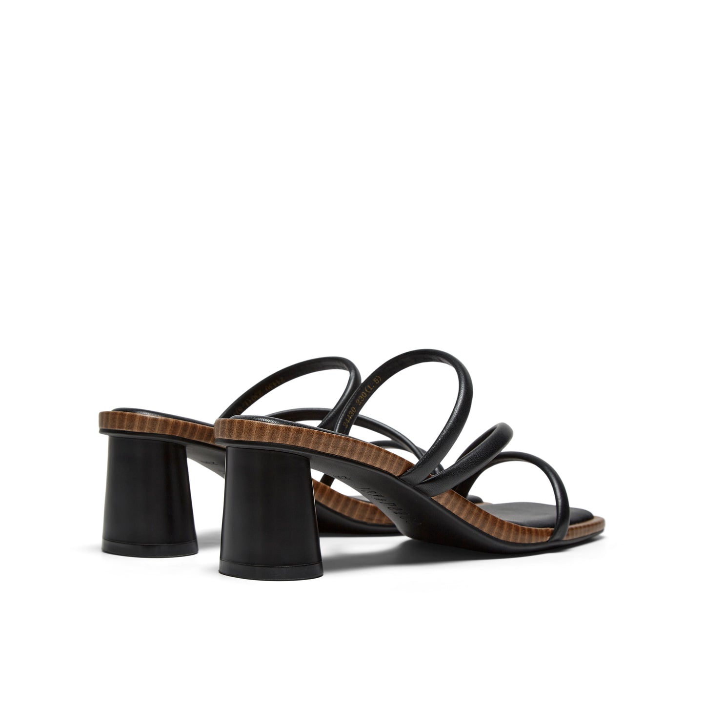 Strappy Blocked-heel Slippers