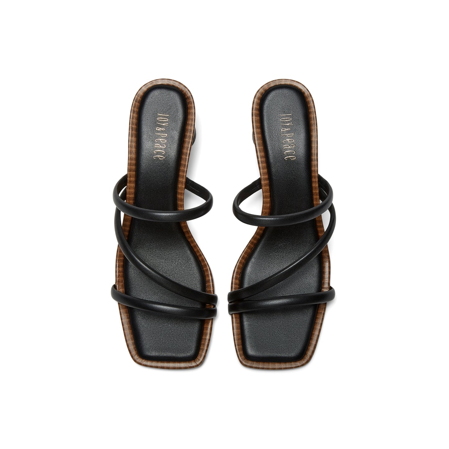 Strappy Blocked-heel Slippers
