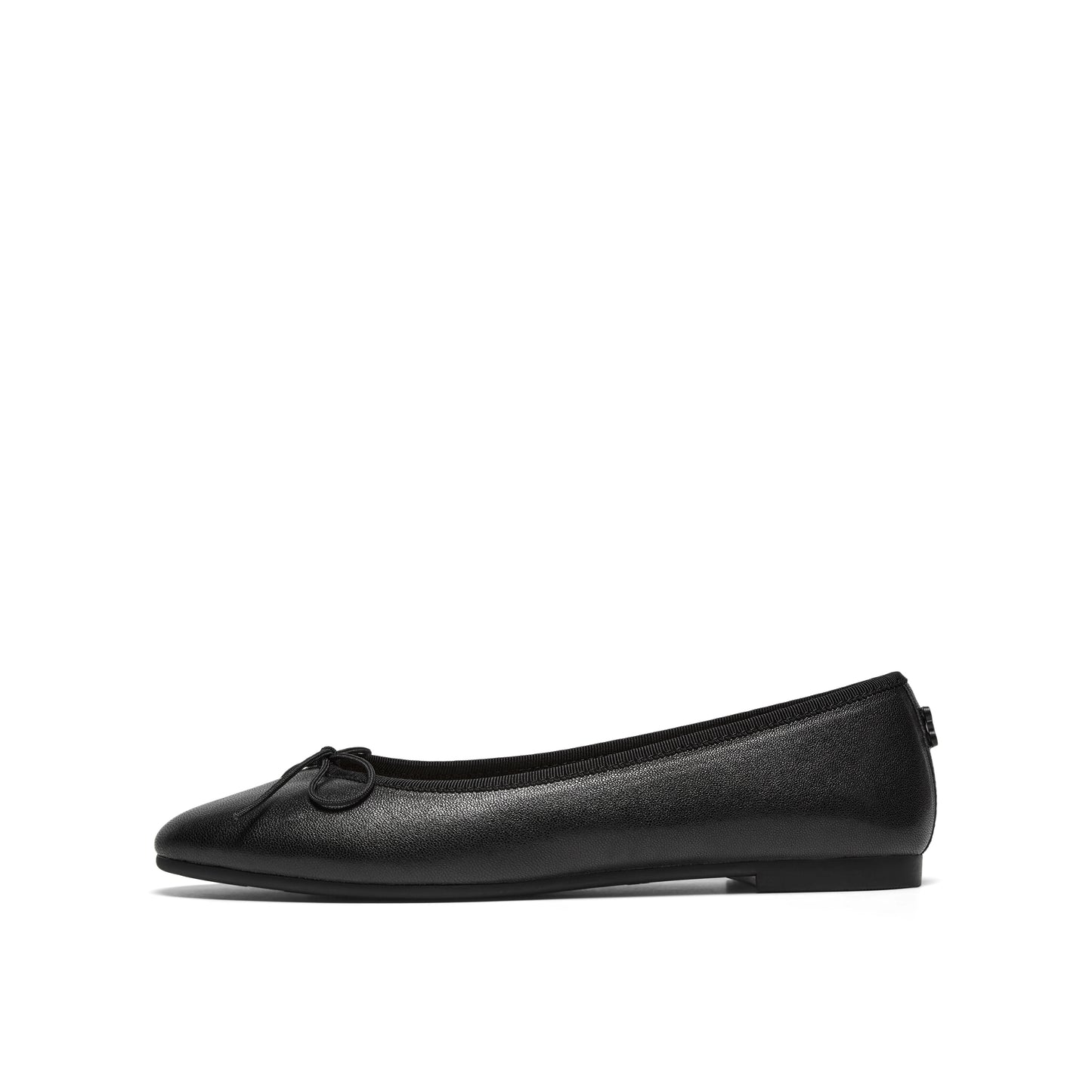 Round Toe Ballet Flats with Bow