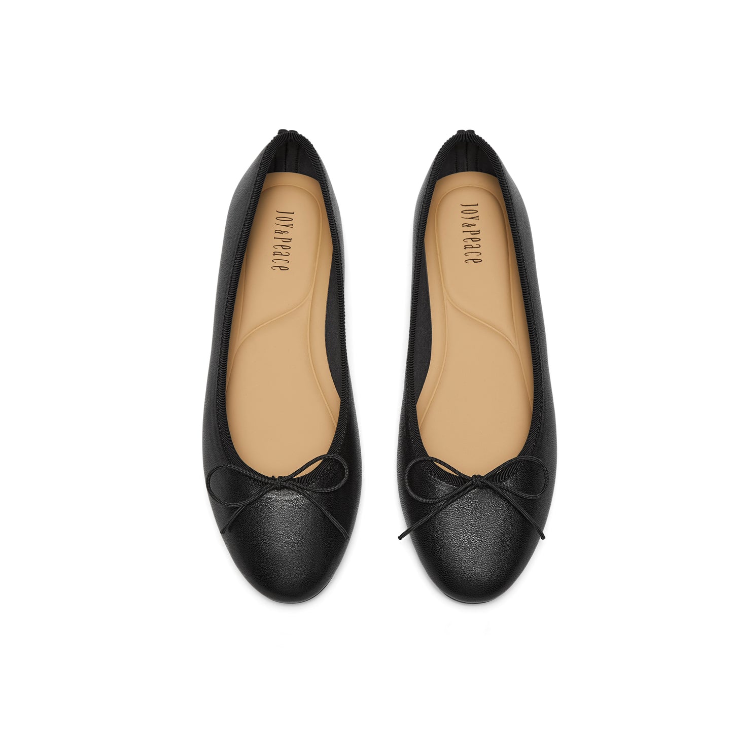 Round Toe Ballet Flats with Bow