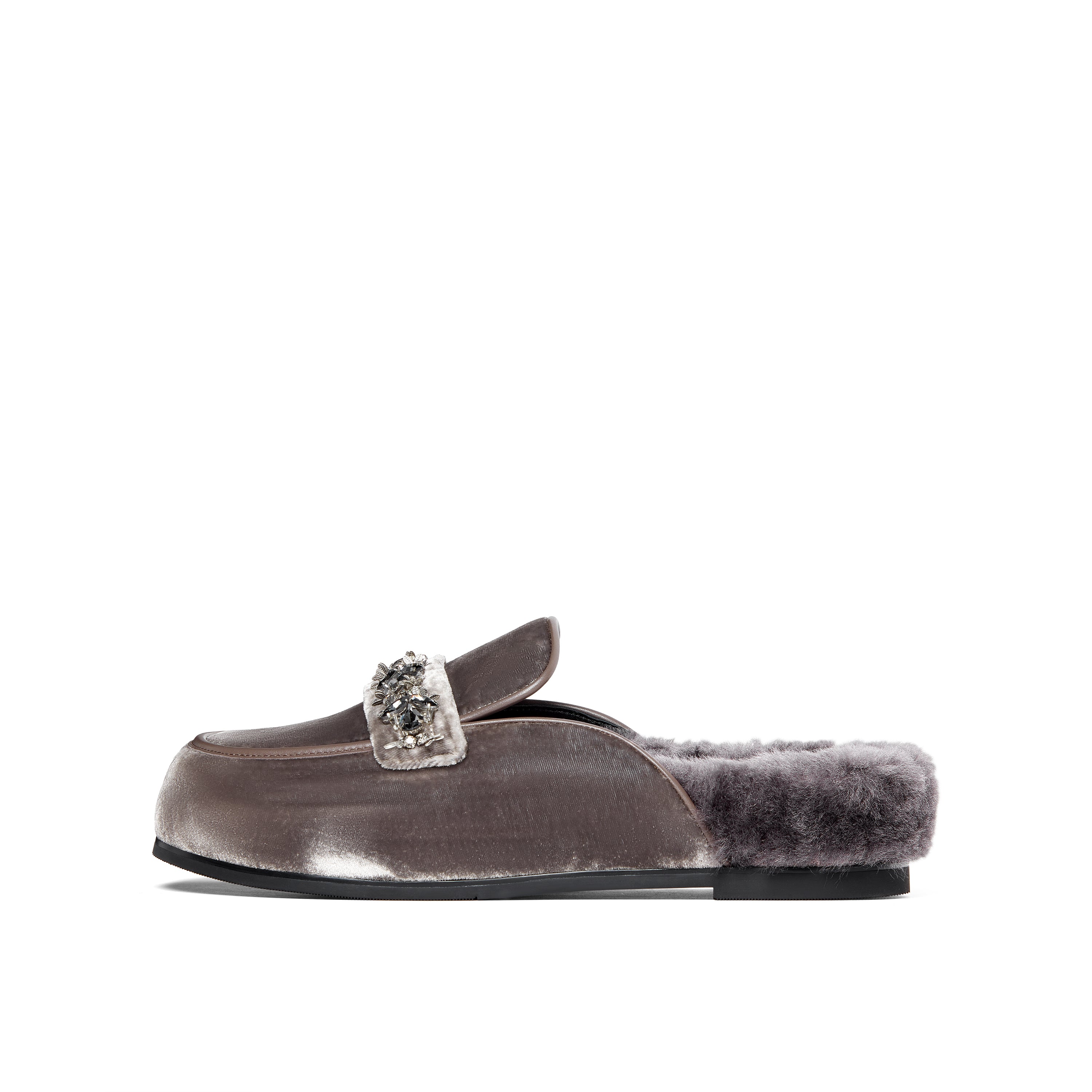 Crystal-embellished Mules