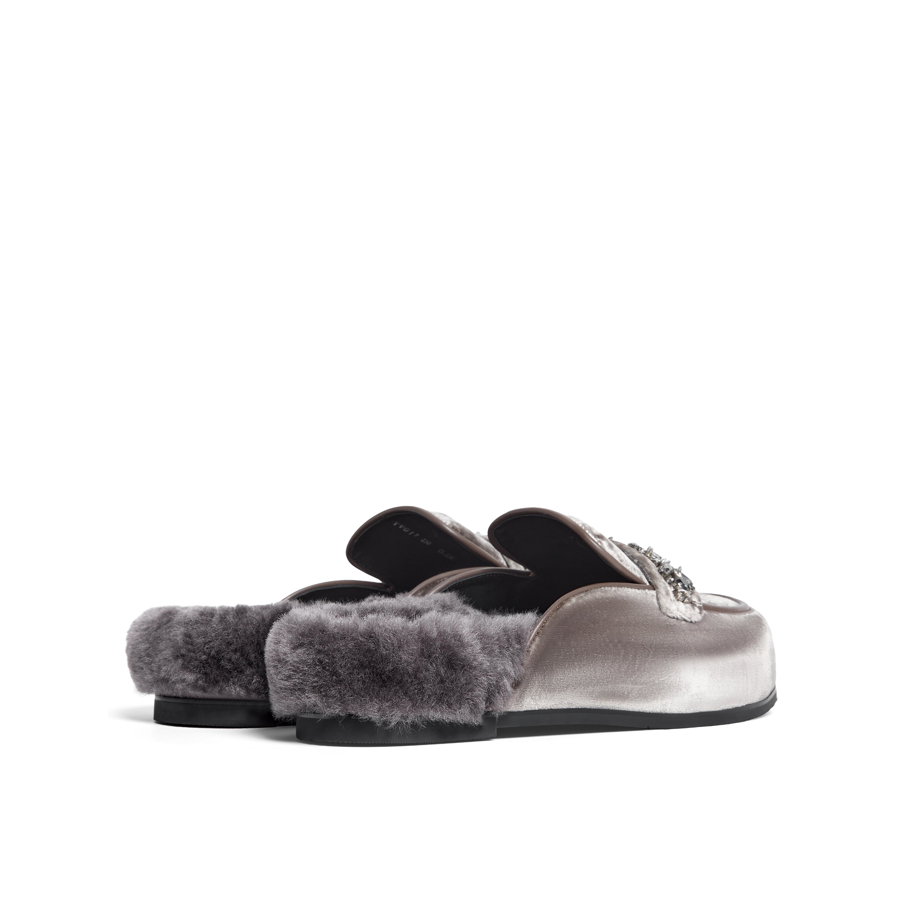 Crystal-embellished Mules