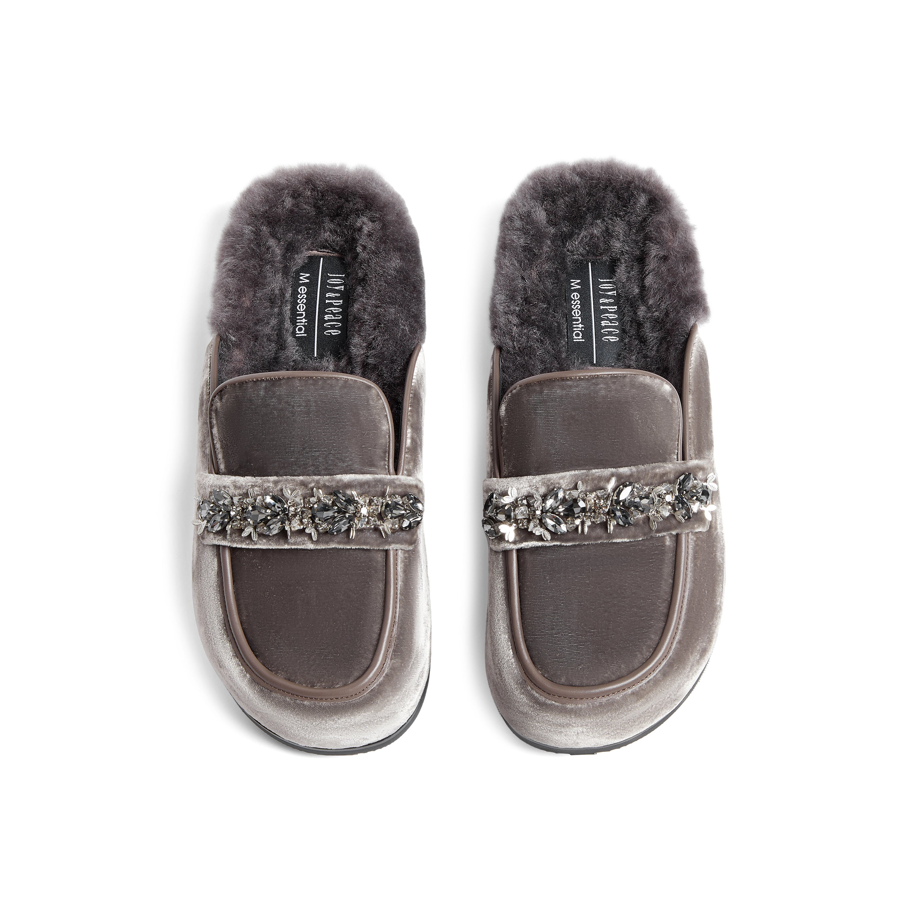 Crystal-embellished Mules