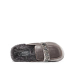 Crystal-embellished Mules
