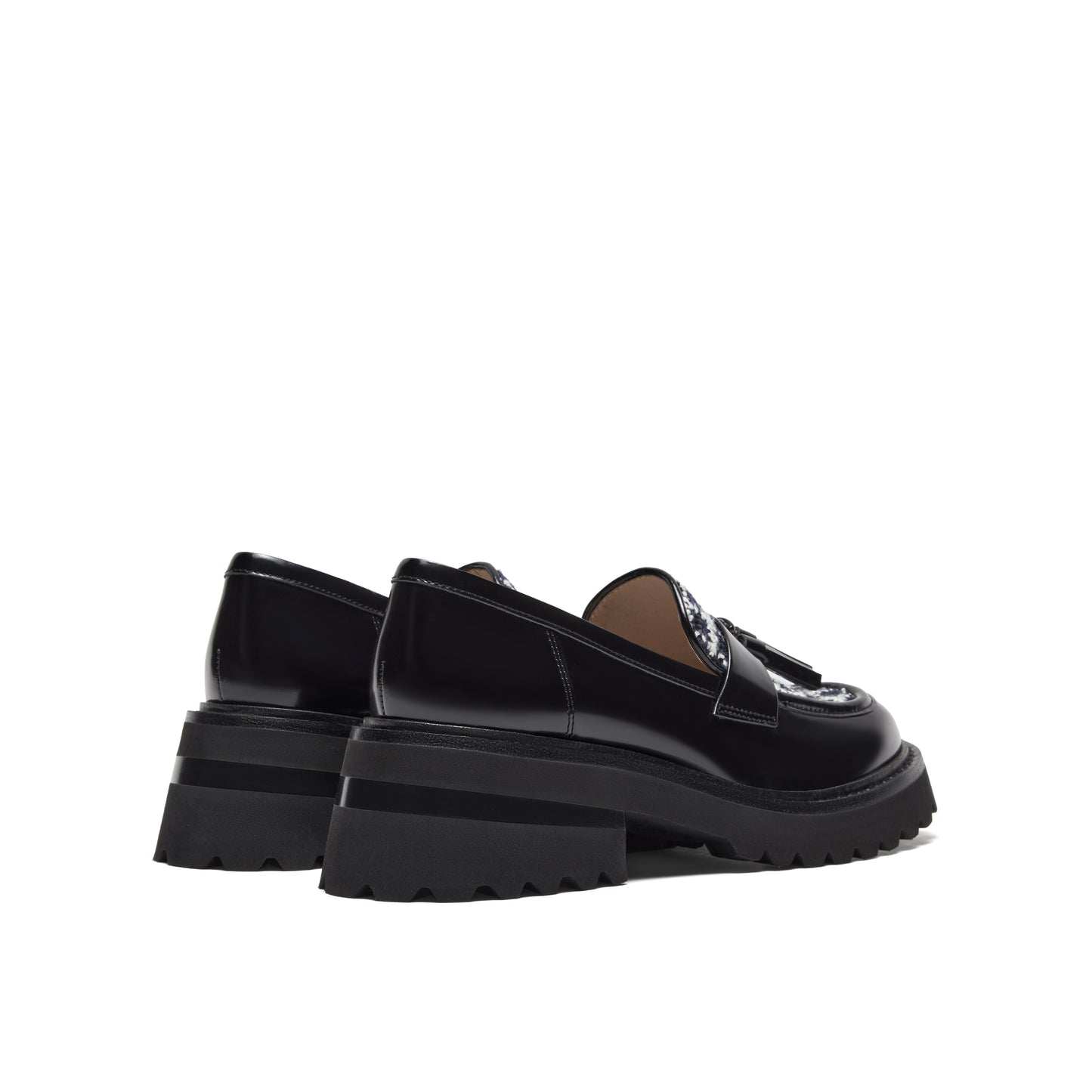 Tweed Loafers with Tassel