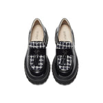 Tweed Loafers with Tassel