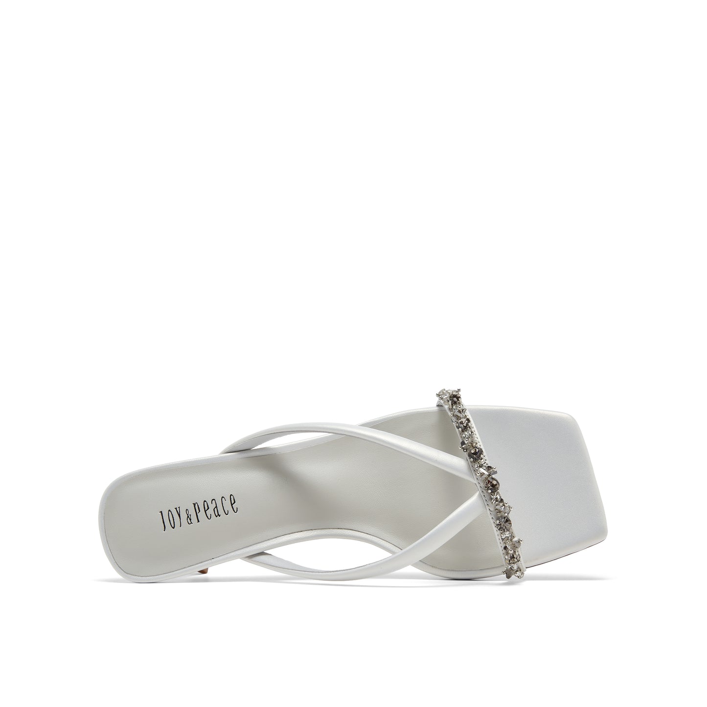 Crystal Strap High Heel Slippers