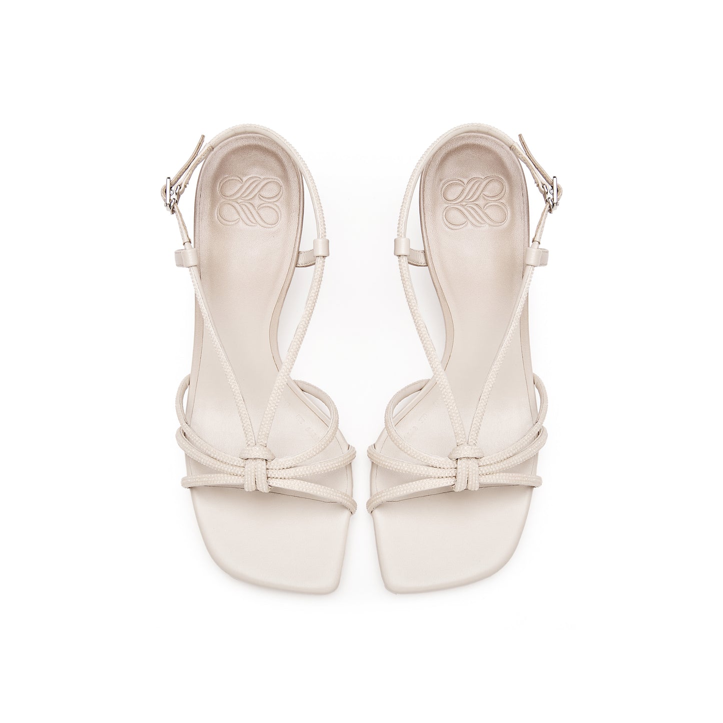 Thin Strap High Heel Sandals with Knot
