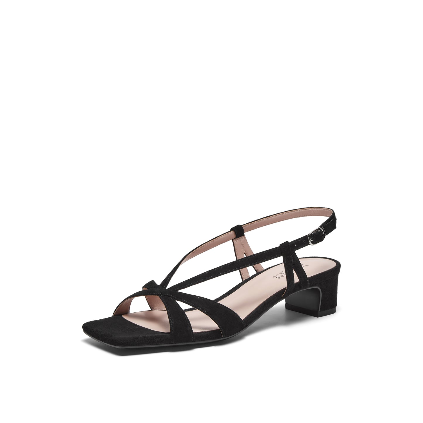 Square Toe Strappy Block Heel Sandals