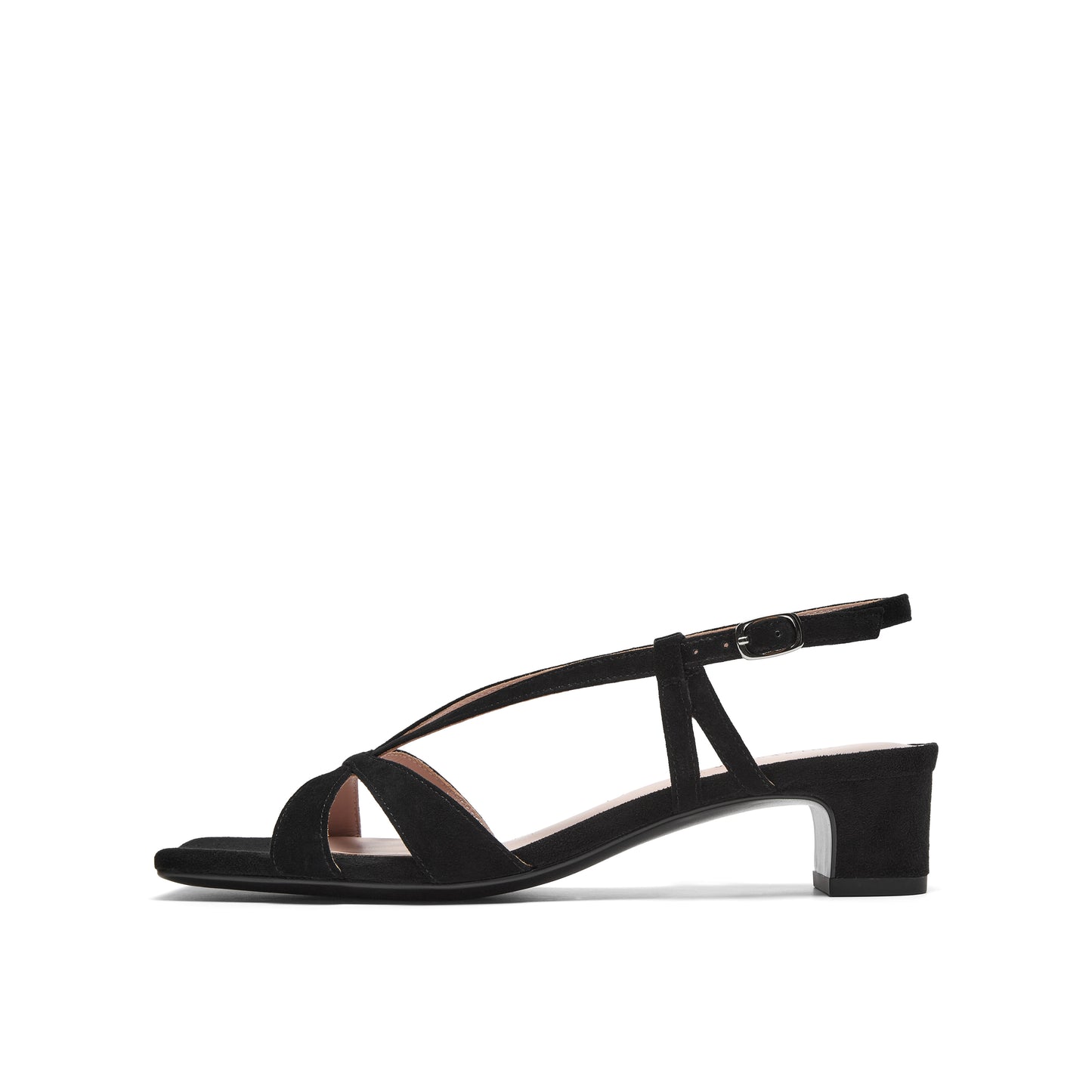 Square Toe Strappy Block Heel Sandals