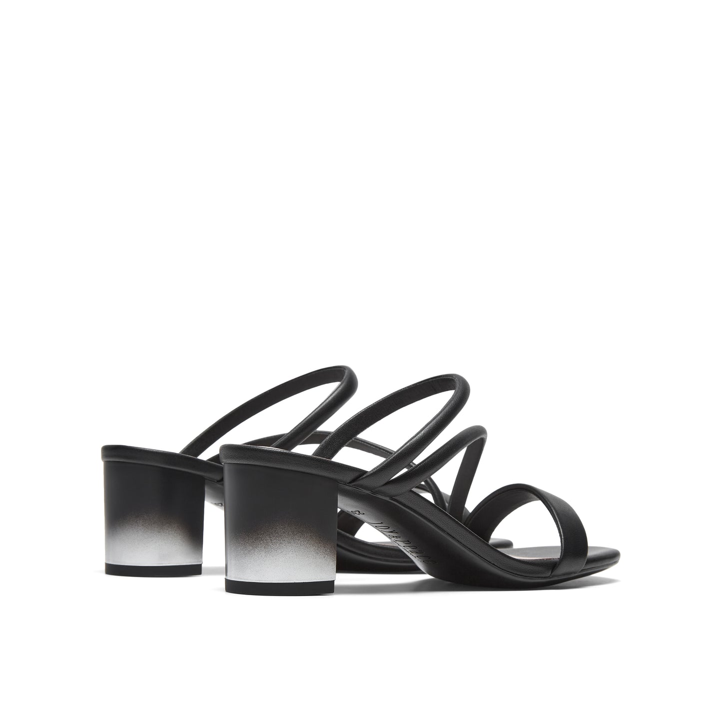Thin Strap Block Heel Slippers