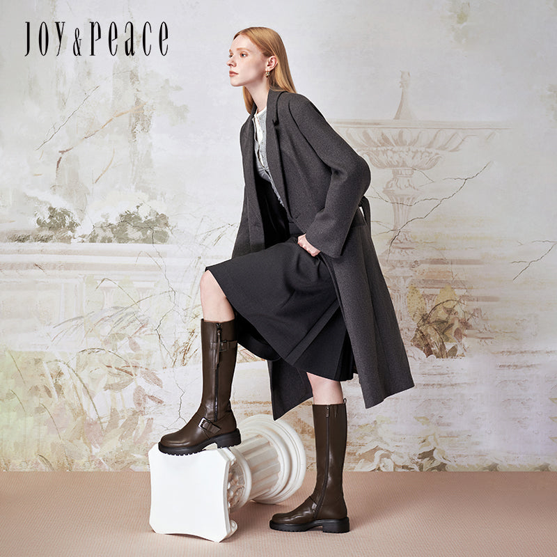 Metal Buckle Long Boots
