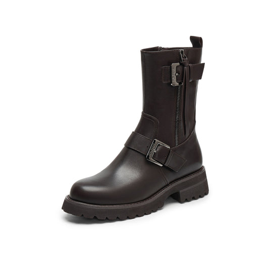 Retro Biker Boots