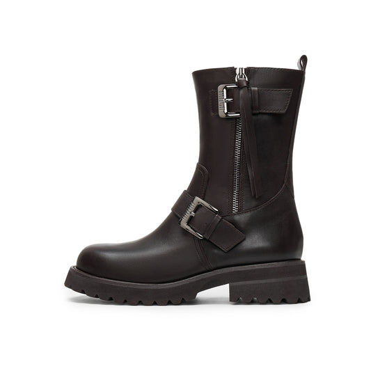 Retro Biker Boots