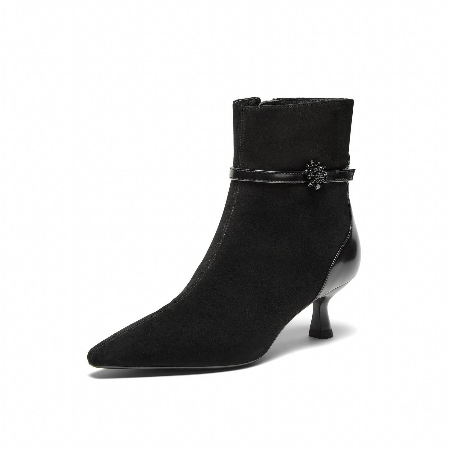 Pointed Toe Kid Suede Boots